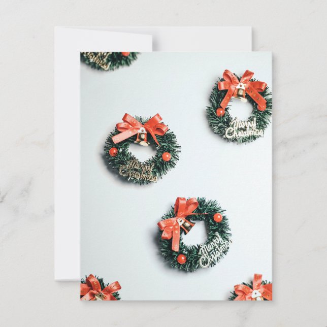 Weihnachtskarte Ornament mit Zitaten Feiertagskarte (Vorderseite)