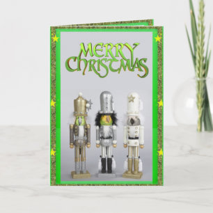 Weihnachtskarte Papagei Nussknacker Karte