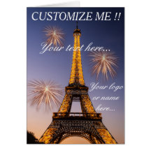 Weihnachtskarte Paris - Eiffelturm #2
