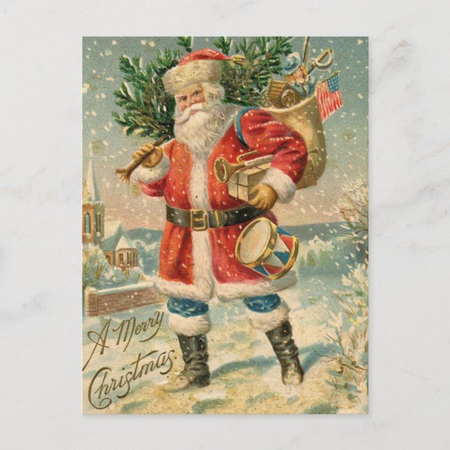 Weihnachtskarte Postkarte (Vorderseite)