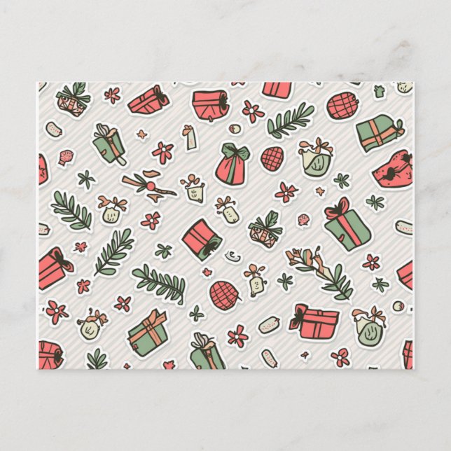 Weihnachtskarte Postkarte (Vorderseite)