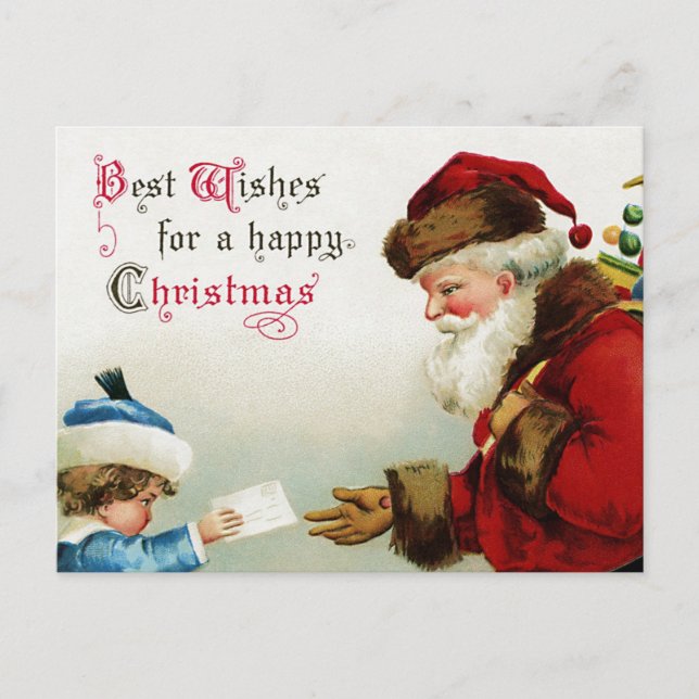 Weihnachtskarte Postkarte (Vorderseite)