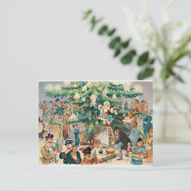 Weihnachtskarte Postkarte (Stehend Vorderseite)