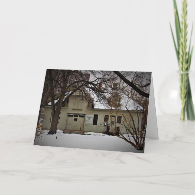 Weihnachtskarte "Ramsey Carriage House" Karte (Vorderseite)