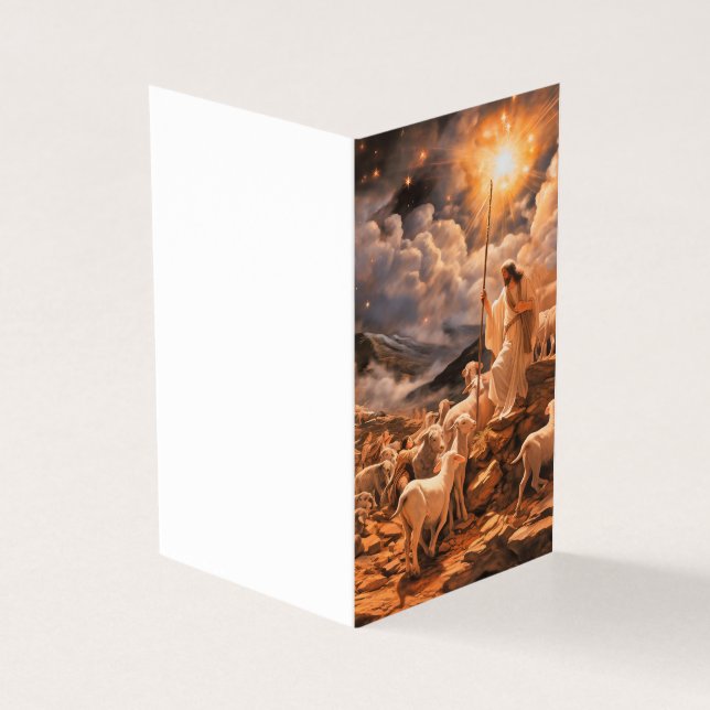 Weihnachtskarte Religiös Personalisiert (Vorderseite)