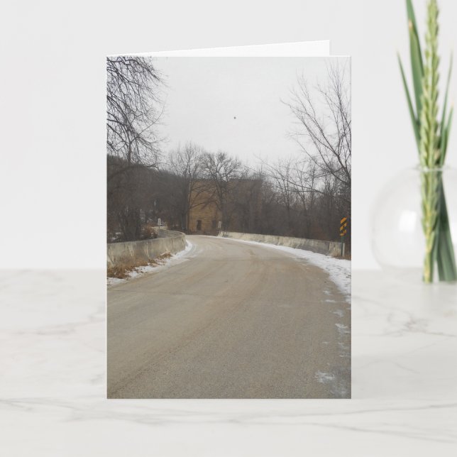 Weihnachtskarte "Road to Oxford Mill Ruins" Karte (Vorderseite)