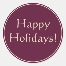 Weihnachtskarte Runder Aufkleber