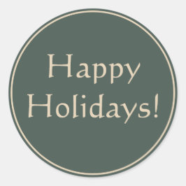 Weihnachtskarte Runder Aufkleber