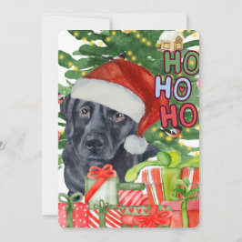 Weihnachtskarte Santa Labrador