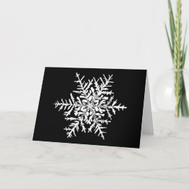 Weihnachtskarte Schneeflocke-Wilson-Bentley Feiertagskarte