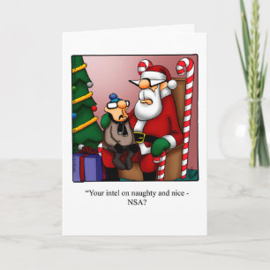 Weihnachtskarte Spaß Feiertagskarte