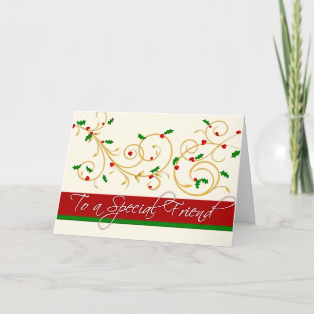 Weihnachtskarte - Special Friends Feiertagskarte (Vorderseite)