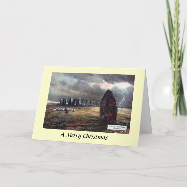 Weihnachtskarte - Stonehenge, Wiltshire Feiertagskarte (Vorderseite)