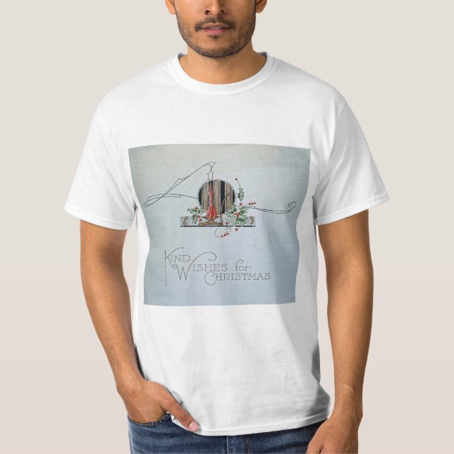 Weihnachtskarte T-Shirt (Vorderseite)