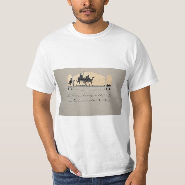 Weihnachtskarte T-Shirt (Vorderseite)