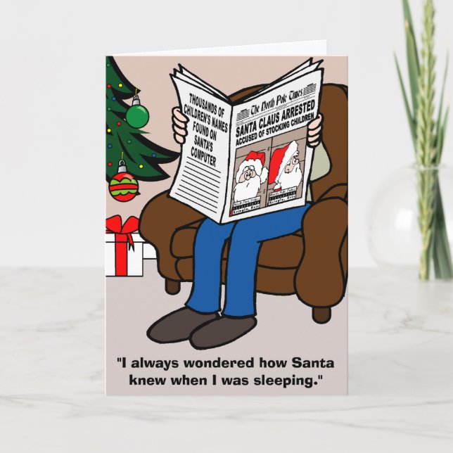 Weihnachtskarte verhaftet feiertagskarte (Vorderseite)