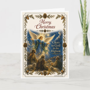 Weihnachtskarte - Verkündigung des Engels Karte