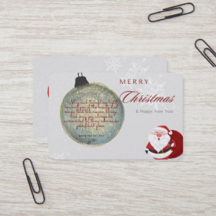 Weihnachtskarte Visitenkarte