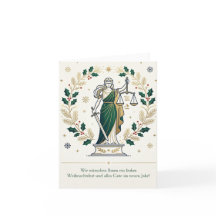 Weihnachtskarte von Anwalt für Mandant