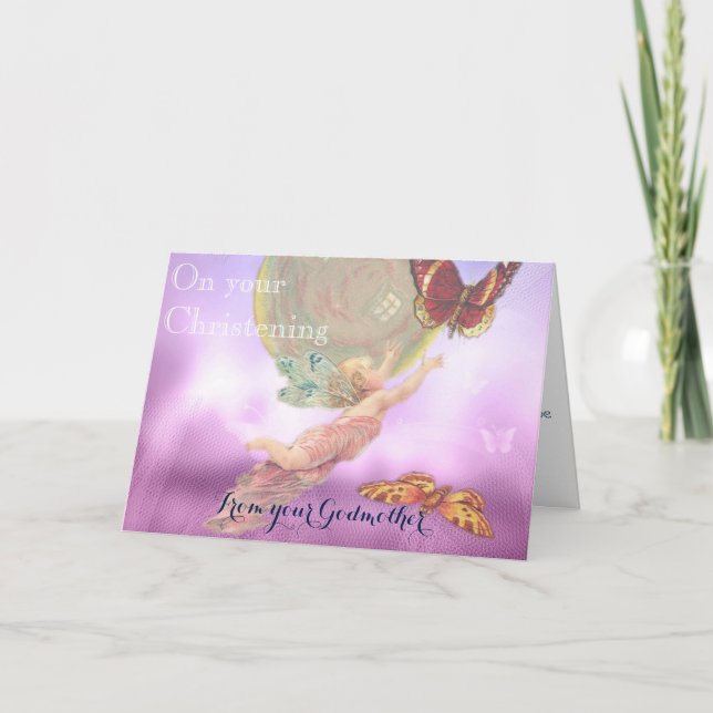 Weihnachtskarte von Godmutter Godparent Karte (Vorderseite)