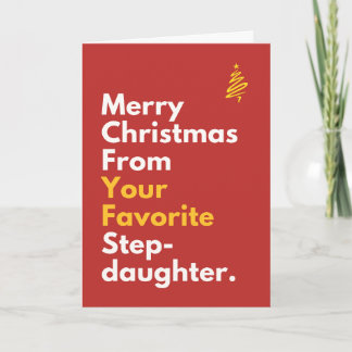 Weihnachtskarte von Ihrer Lieblingsstieftochter Karte