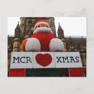Weihnachtskarte von Manchester Feiertagspostkarte