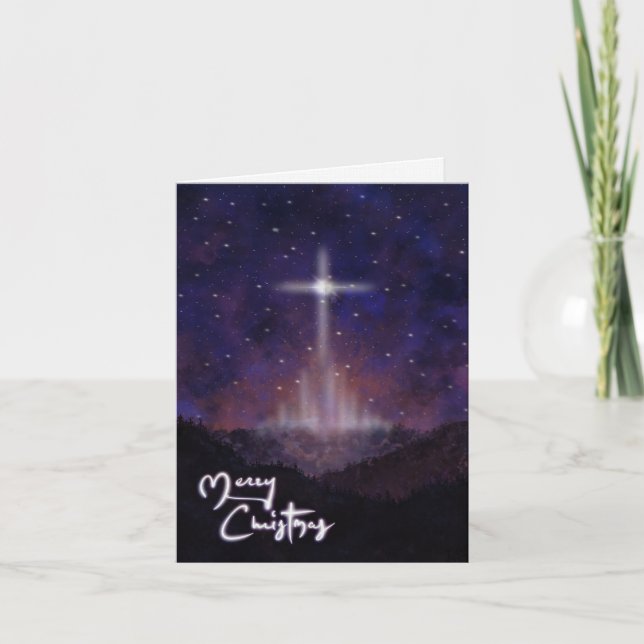 Weihnachtskarte Vorabend 4x6 Karte (Vorderseite)