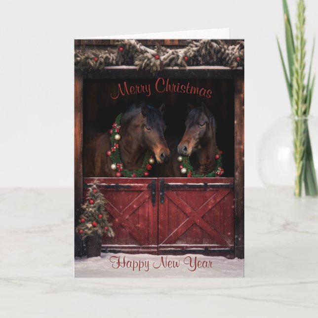 Weihnachtskarte "Weihnachten Kanadier" Feiertagskarte (Vorderseite)