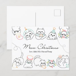 Weihnachtskarte Weihnachts Weihnachtskarte Feiertagspostkarte