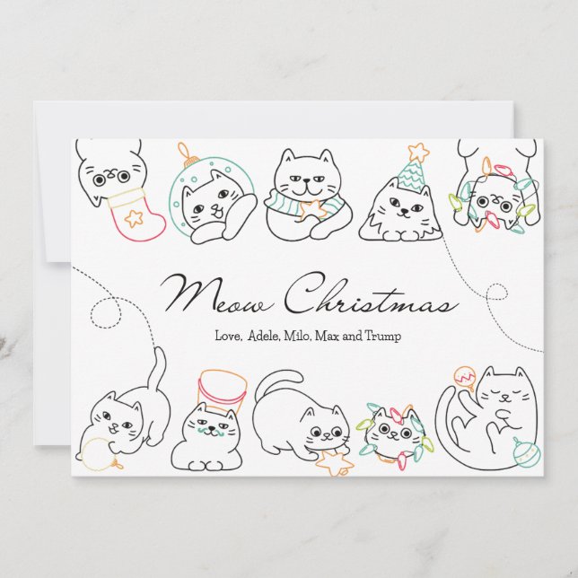 Weihnachtskarte Weihnachtskarte Feiertagskarte (Vorderseite)