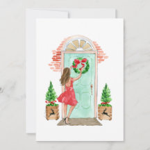 Weihnachtskarte "Weihnachtskranz"