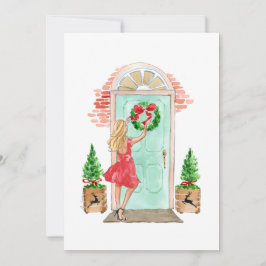 Weihnachtskarte "Weihnachtskranz" Feiertagskarte