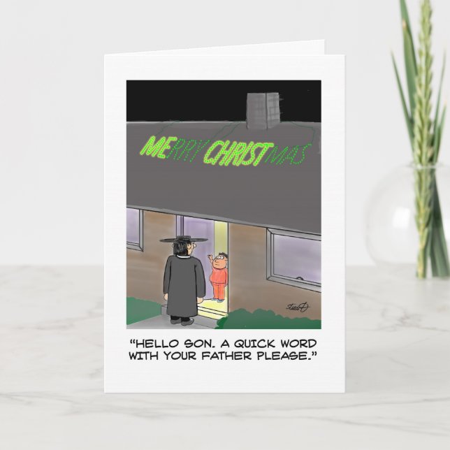 Weihnachtskarte: Weihnachtslicht Feiertagskarte (Vorderseite)