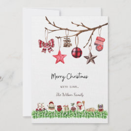 Weihnachtskarte Weiß Feiertagskarte