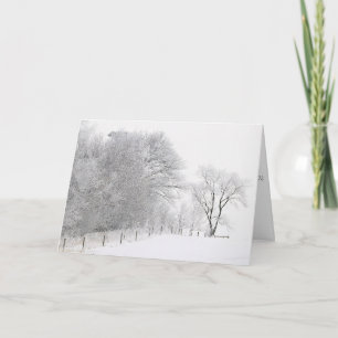 Weihnachtskarte Winterliche Ruhe Feiertagskarte
