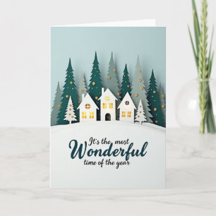 Weihnachtskarte Wundervolle Zeit Karte