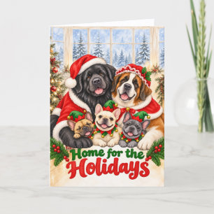 Weihnachtskarte Zuhause Feiertagskarte
