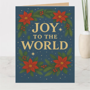 Weihnachtskarte zum Thema "Freude an der Welt" Karte