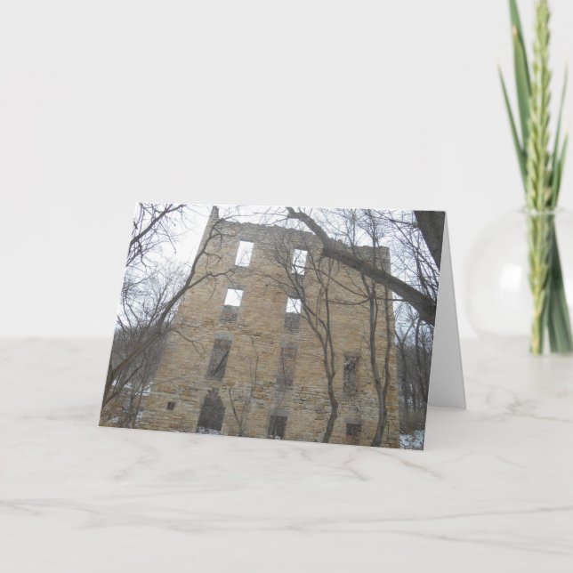 Weihnachtskarte "Zurück von Oxford Mill Ruins" Karte (Vorderseite)