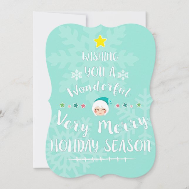 Weihnachtskarten-12x18 Feiertagskarte (Vorderseite)