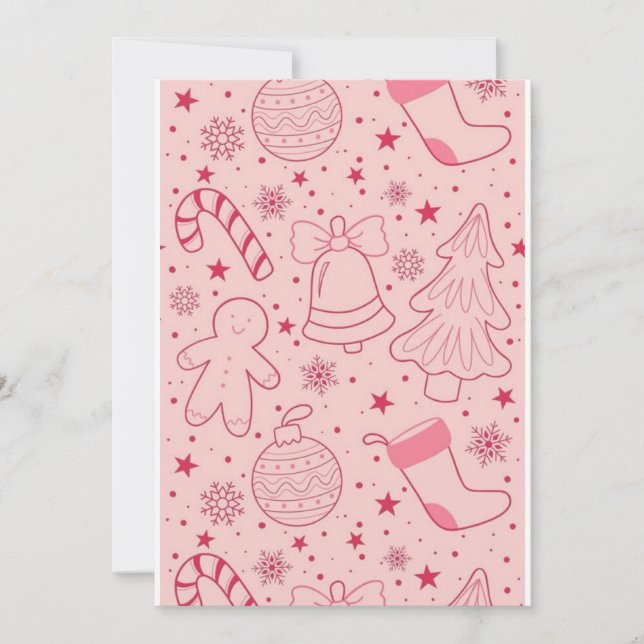 Weihnachtskarten 2025 handgemacht einladung (Vorderseite)