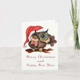 Weihnachtskarten-Babyschale in Hut und Geschenk
