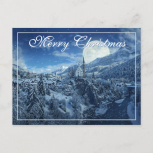 Weihnachtskarten der Snowy Church Postkarte