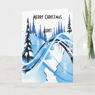 Weihnachtskarten der Tante Feiertagskarte