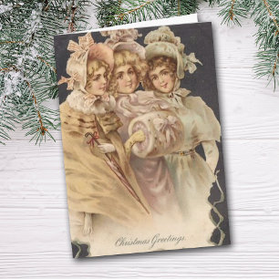 Weihnachtskarten der viktorianischen Ära Feiertagskarte