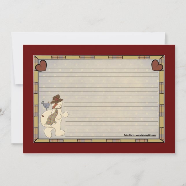 Weihnachtskarten Einladung (Vorderseite)