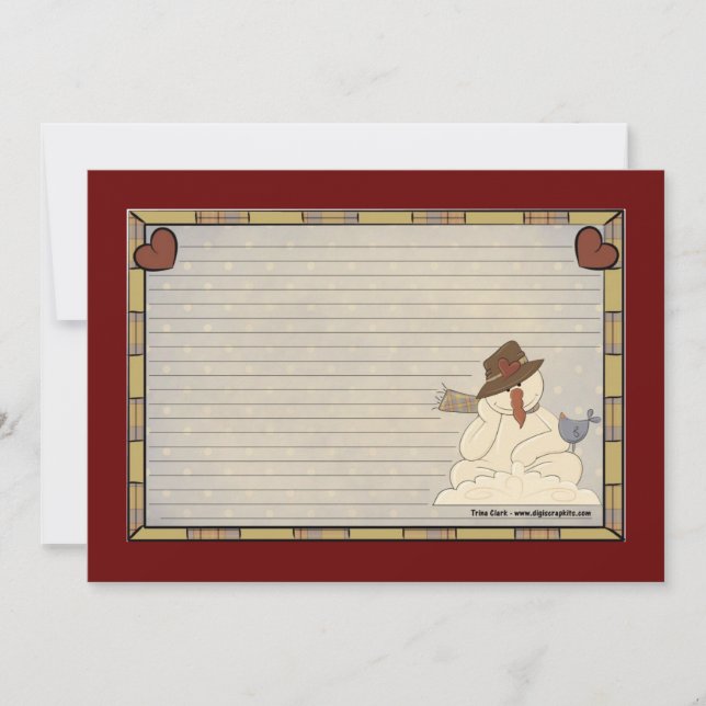 Weihnachtskarten Einladung (Vorderseite)