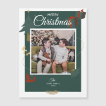 Weihnachtskarten Familienmagazin Foto Green Holida