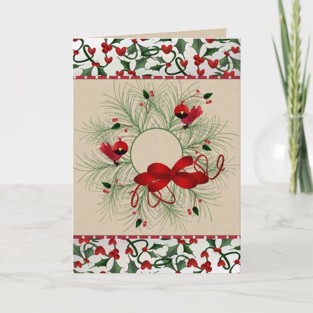 Weihnachtskarten Feiertagskarte (Vorderseite)