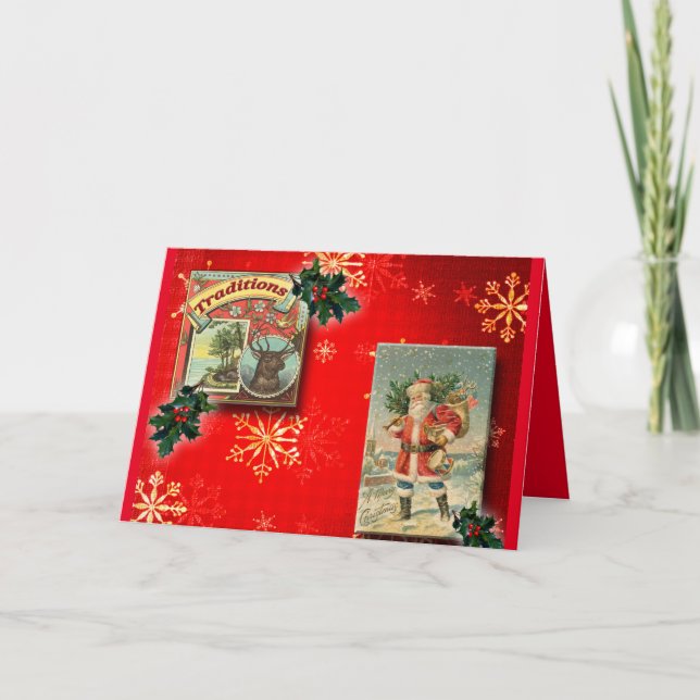 Weihnachtskarten Feiertagskarte (Vorderseite)